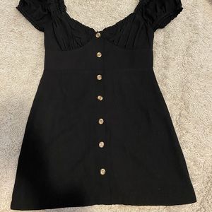 Black off the shoulder dress